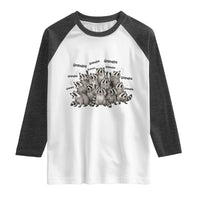 Funny Raccoon Grandpa Raglan Shirt Chaos Coordinator Grandpa Life Graphic