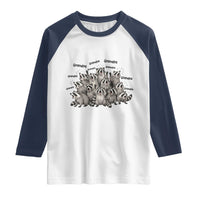 Funny Raccoon Grandpa Raglan Shirt Chaos Coordinator Grandpa Life Graphic