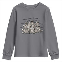 Funny Raccoon Grandpa Youth Sweatshirt Chaos Coordinator Grandpa Life Graphic