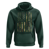 Promoted To Grandpa Est 2026 Patriotic American Flag Camo Hoodie