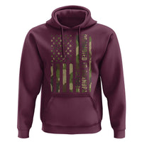 Promoted To Grandpa Est 2026 Patriotic American Flag Camo Hoodie