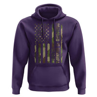 Promoted To Grandpa Est 2026 Patriotic American Flag Camo Hoodie