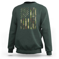 Promoted To Grandpa Est 2026 Patriotic American Flag Camo Sweatshirt
