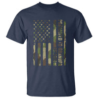 Promoted To Grandpa Est 2026 Patriotic American Flag Camo T Shirt