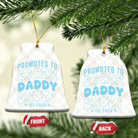 Promoted To Daddy 2026 New Boy Dad Ceramic Ornament First Time Fathers Day Gift