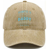Promoted To Daddy 2026 New Boy Dad Washed Cotton Baseball Cap First Time Fathers Day Gift