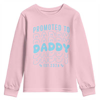 Promoted To Daddy 2026 New Boy Dad Youth Sweatshirt First Time Fathers Day Gift