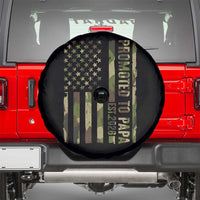 Promoted To Papa Est 2026 American Flag Camo Spare Tire Cover Patriotic New Papa