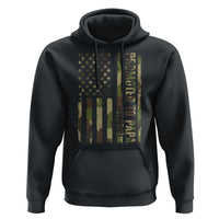 Promoted To Papa Est 2026 American Flag Camo Hoodie Patriotic New Papa