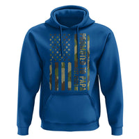 Promoted To Papa Est 2026 American Flag Camo Hoodie Patriotic New Papa