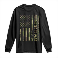 Promoted To Papa Est 2026 American Flag Camo Long Sleeve Shirt Patriotic New Papa