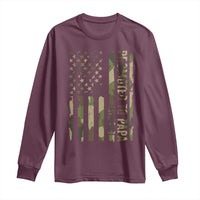 Promoted To Papa Est 2026 American Flag Camo Long Sleeve Shirt Patriotic New Papa