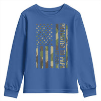 Promoted To Papa Est 2026 American Flag Camo Youth Sweatshirt Patriotic New Papa