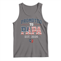 Patriotic Promoted To Dad Est 2026 Tank Top US Flag New Father Gift