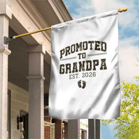 Promoted To Grandpa Est 2026 Garden Flag Vintage Camo Grandpa Graphic