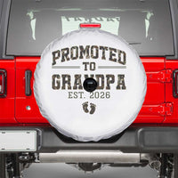 Promoted To Grandpa Est 2026 Spare Tire Cover Vintage Camo Grandpa Graphic