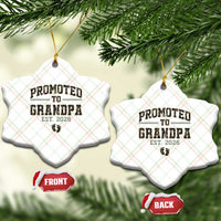 Promoted To Grandpa Est 2026 Ceramic Ornament Vintage Camo Grandpa Graphic