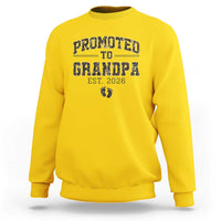 Promoted To Grandpa Est 2026 Sweatshirt Vintage Camo Grandpa Graphic