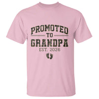Promoted To Grandpa Est 2026 T Shirt Vintage Camo Grandpa Graphic
