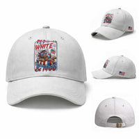 Funny Highland Cow Pool Party 4th Of July Baseball Cap Red White And Moo