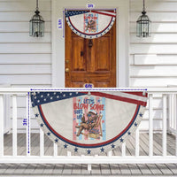 Funny Highland Cow Patriotic Fan Flag 4th Of July Fireworks Celebration