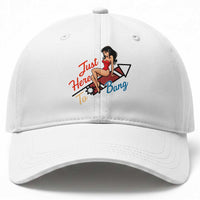 Funny Patriotic Pin Up Girl Firework USA Gift Baseball Cap Just Here To Bang