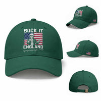 Funny 4th Of July George Washington Baseball Cap Suck It England