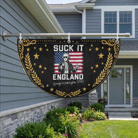 Funny 4th Of July George Washington Patriotic Fan Flag Suck It England