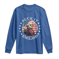 Funny George Washington Revolutionary War Long Sleeve Shirt Suck It England