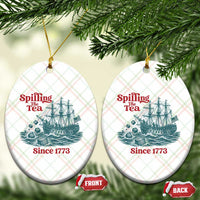 Spilling The Tea Since 1773 Ceramic Ornament American History Gift