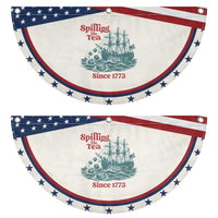 Spilling The Tea Since 1773 Patriotic Fan Flag American History Gift