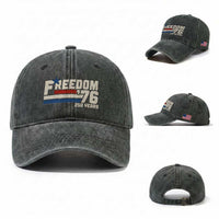 America Retro 250 Years Freedom USA 1776 2026 Washed Cotton Baseball Cap