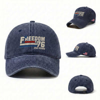 America Retro 250 Years Freedom USA 1776 2026 Washed Cotton Baseball Cap