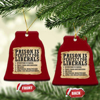 Vintage Prison Is Perfect For Liberals Ceramic Ornament Funny Political Graphic