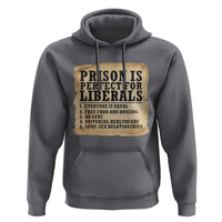 Vintage Prison Is Perfect For Liberals Hoodie Funny Political Graphic