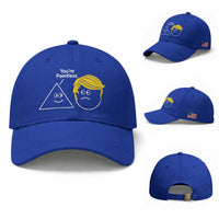Funny Political Geometry Joke Baseball Cap Youre Pointless Graphic