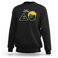 Funny Political Geometry Joke Sweatshirt Youre Pointless Graphic