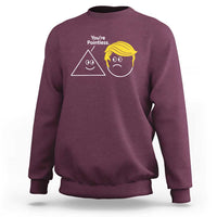 Funny Political Geometry Joke Sweatshirt Youre Pointless Graphic
