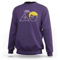 Funny Political Geometry Joke Sweatshirt Youre Pointless Graphic
