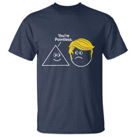 Funny Political Geometry Joke T Shirt Youre Pointless Graphic