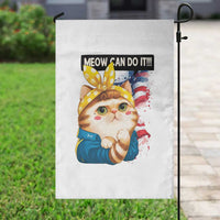 Meow Can Do It Garden Flag Funny Feminist Cat Lover Gift - Wonder Print Shop