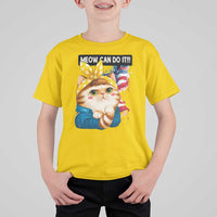 Meow Can Do It T Shirt For Kid Funny Feminist Cat Lover Gift - Wonder Print Shop