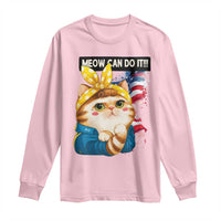 Meow Can Do It Long Sleeve Shirt Funny Feminist Cat Lover Gift - Wonder Print Shop