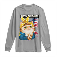 Meow Can Do It Long Sleeve Shirt Funny Feminist Cat Lover Gift - Wonder Print Shop