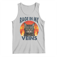 Cat Meme Tank Top Funny Rage In My Veins Sarcastic Animal Humor - Wonder Print Shop