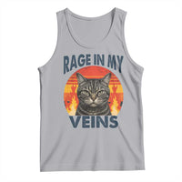 Cat Meme Tank Top Funny Rage In My Veins Sarcastic Animal Humor - Wonder Print Shop