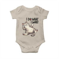 Cat Lover Baby Onesie Funny I Do What I Want - Wonder Print Shop
