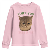 Cat Meme Youth Sweatshirt Funny Fluff You You Fluffin Fluff Cat Lover - Wonder Print Shop