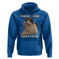 Tummy Ache Survivor Hoodie Cat Meme Humor Gift - Wonder Print Shop