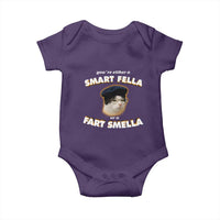 Funny Cat Farts Meme Baby Onesie You're Either A Smart Fella Or A Fart Smella - Wonder Print Shop